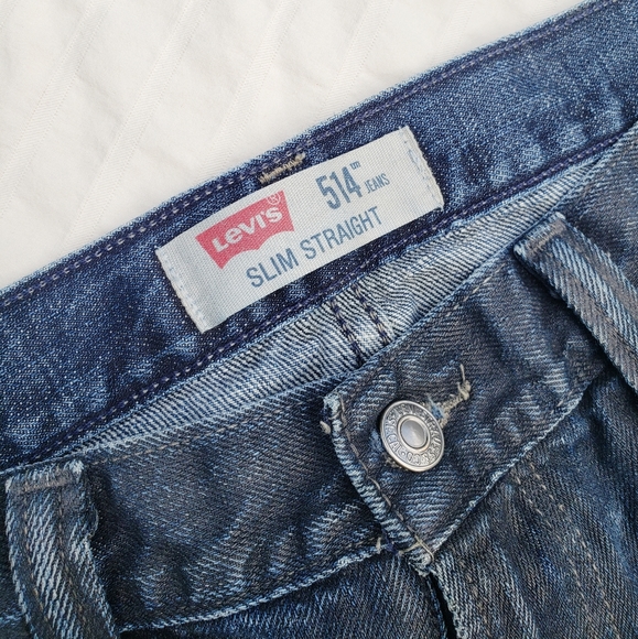 Vintage Levis Dark Wash 514 Jeans - Picture 3 of 4